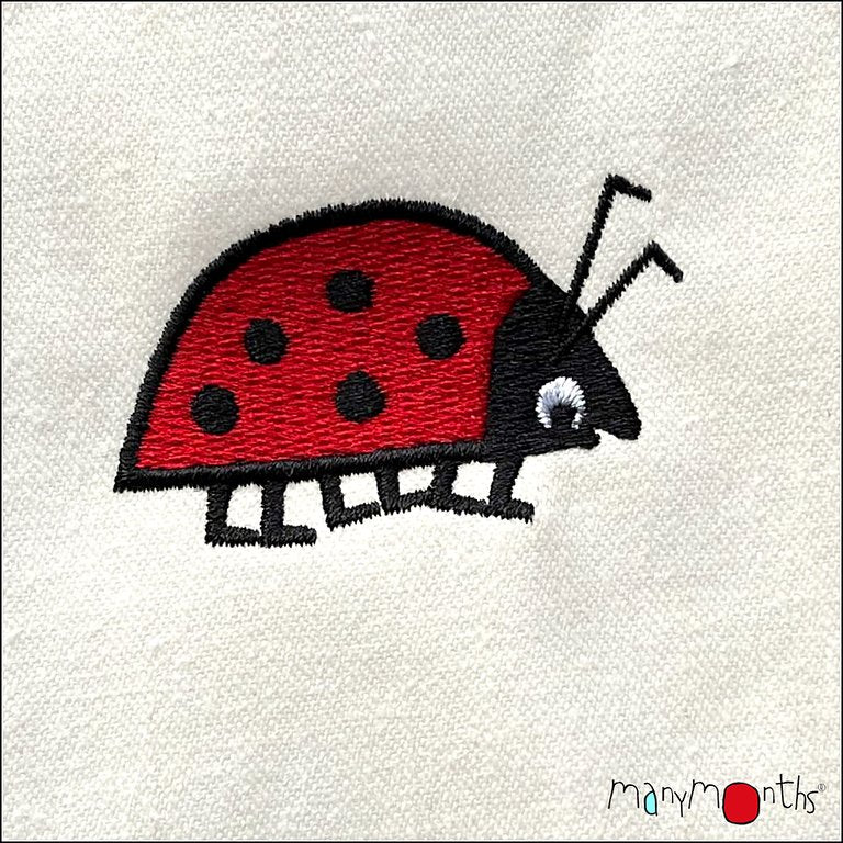 ManyMonths Summer Hat Eco Hanf - Natural Ladybug ManyMonths