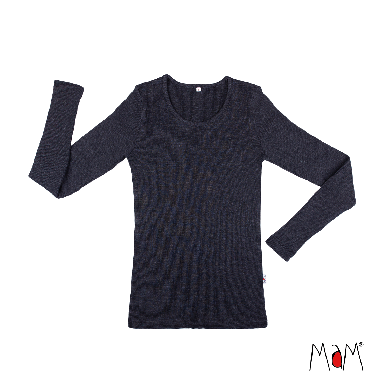ManyMonths Wollies Long Sleeve Top - Foggy Black ManyMonths