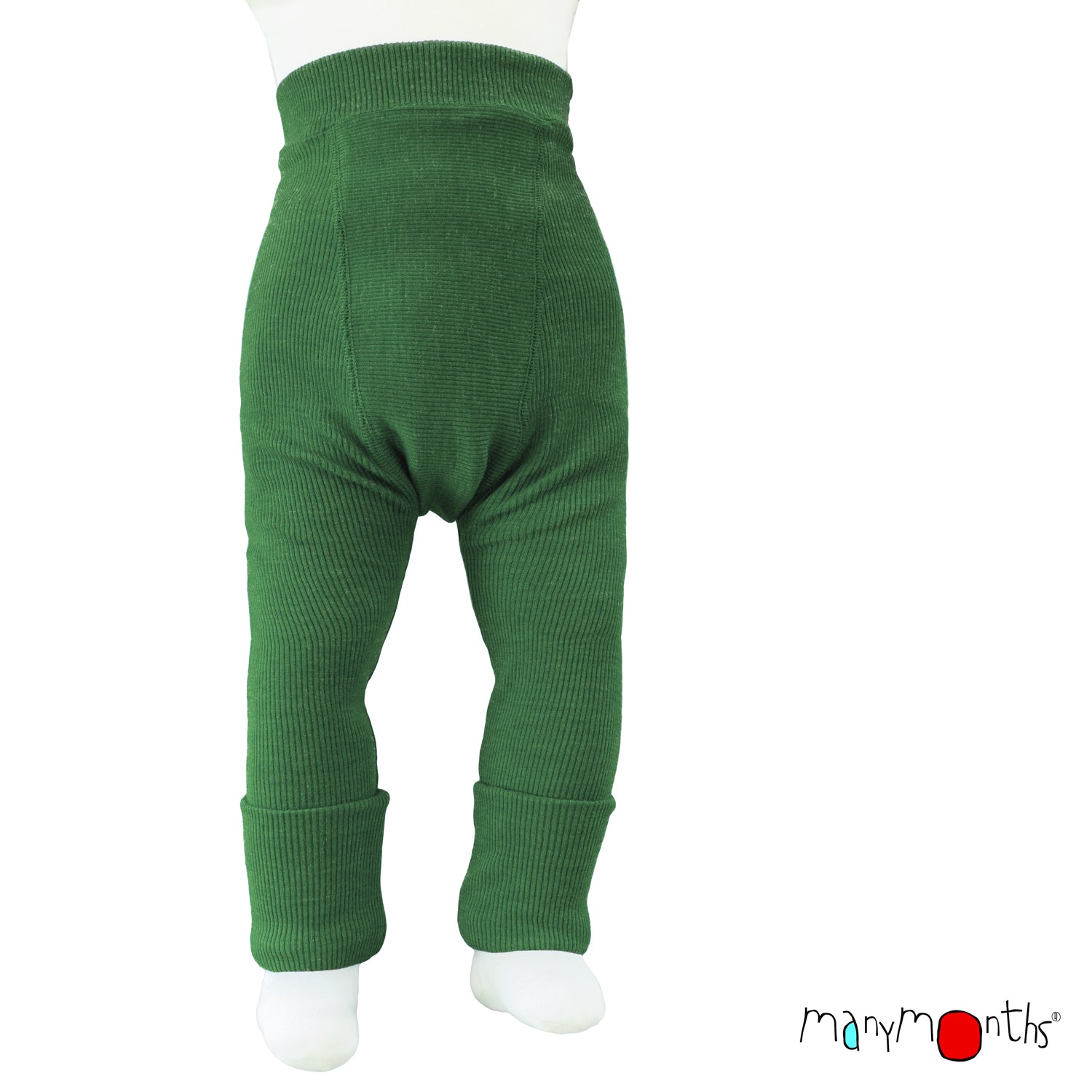 ManyMonths Natural Wollies Longies Wendbar- Forest Floor Green ManyMonths