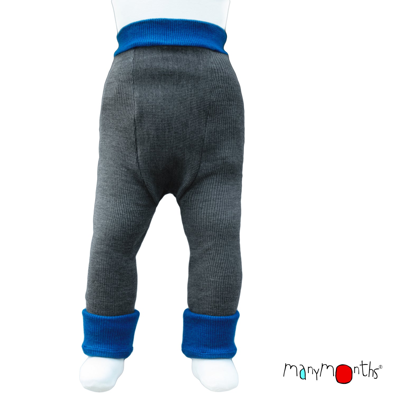 ManyMonths Natural Wollies Longies Wendbar - Classic blue ManyMonths