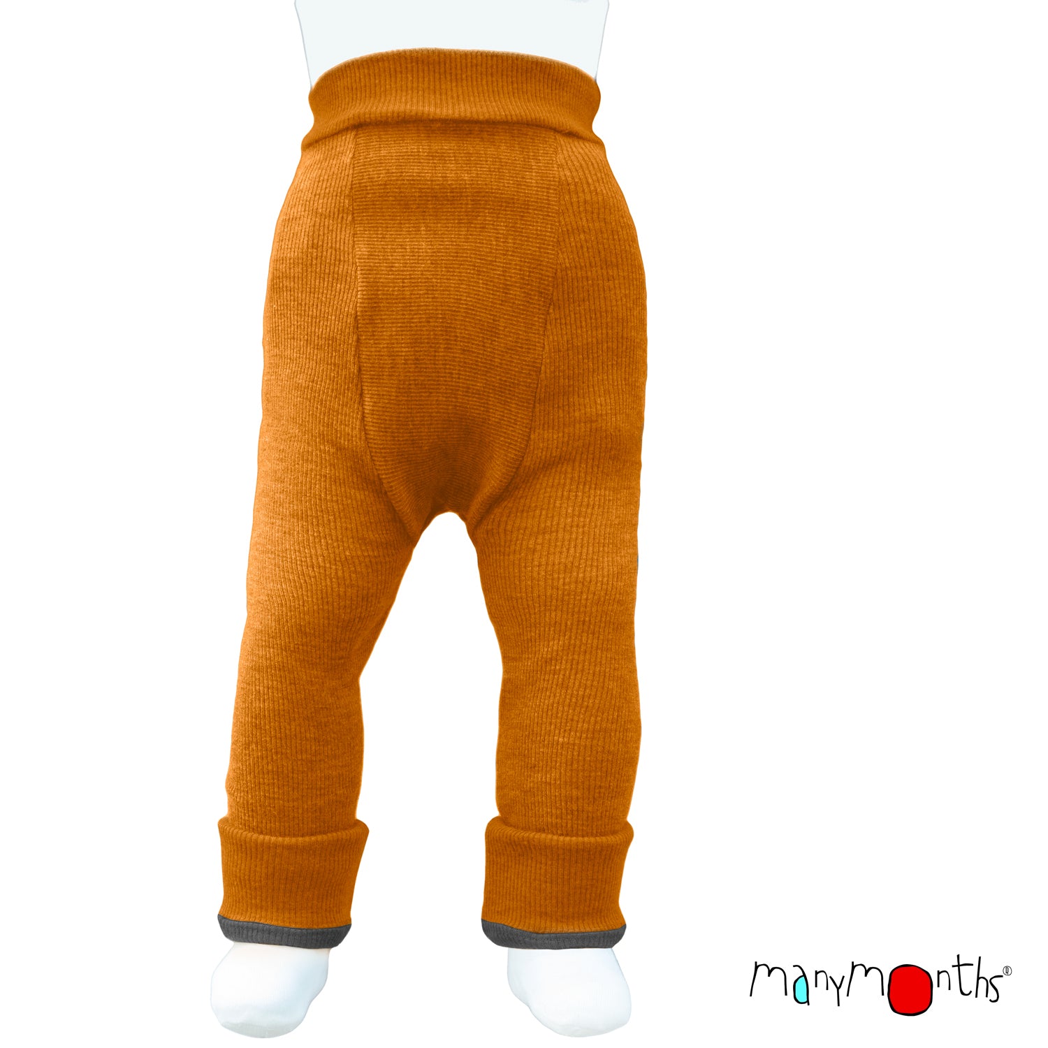ManyMonths Natural Wollies Longies Wendbar - Tangerine Marmalade ManyMonths