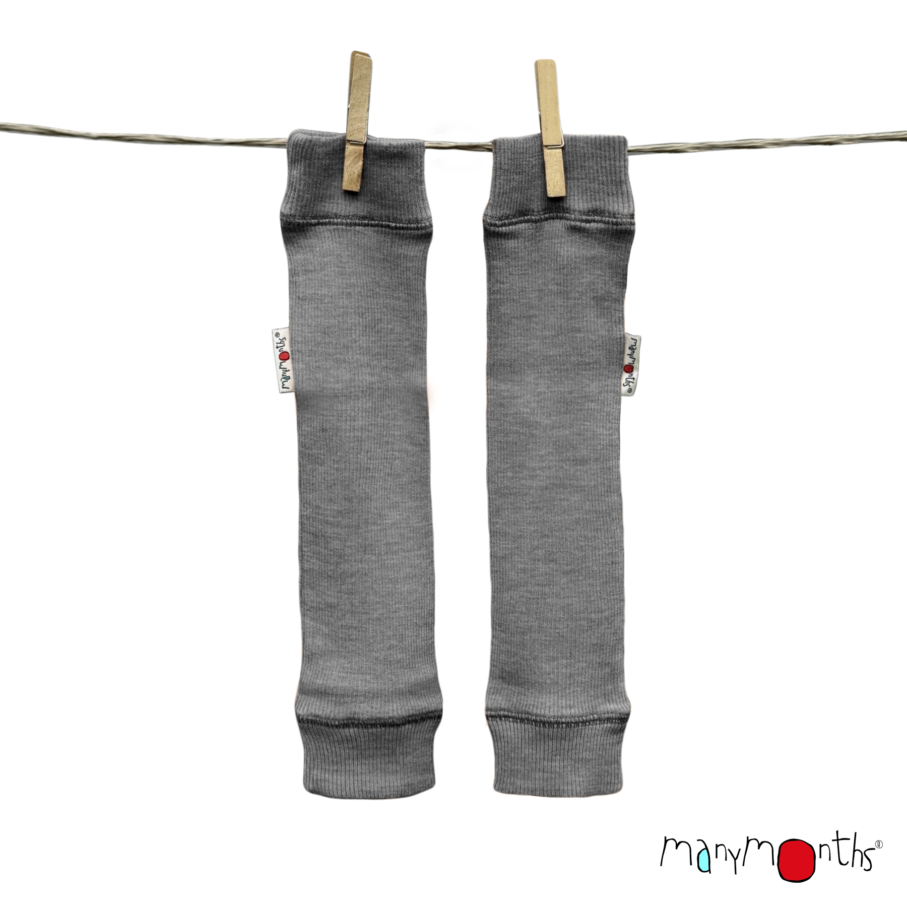 ManyMonths Natural Wollies Tubes for Arms ans Legs Elephant Grey ManyMonths
