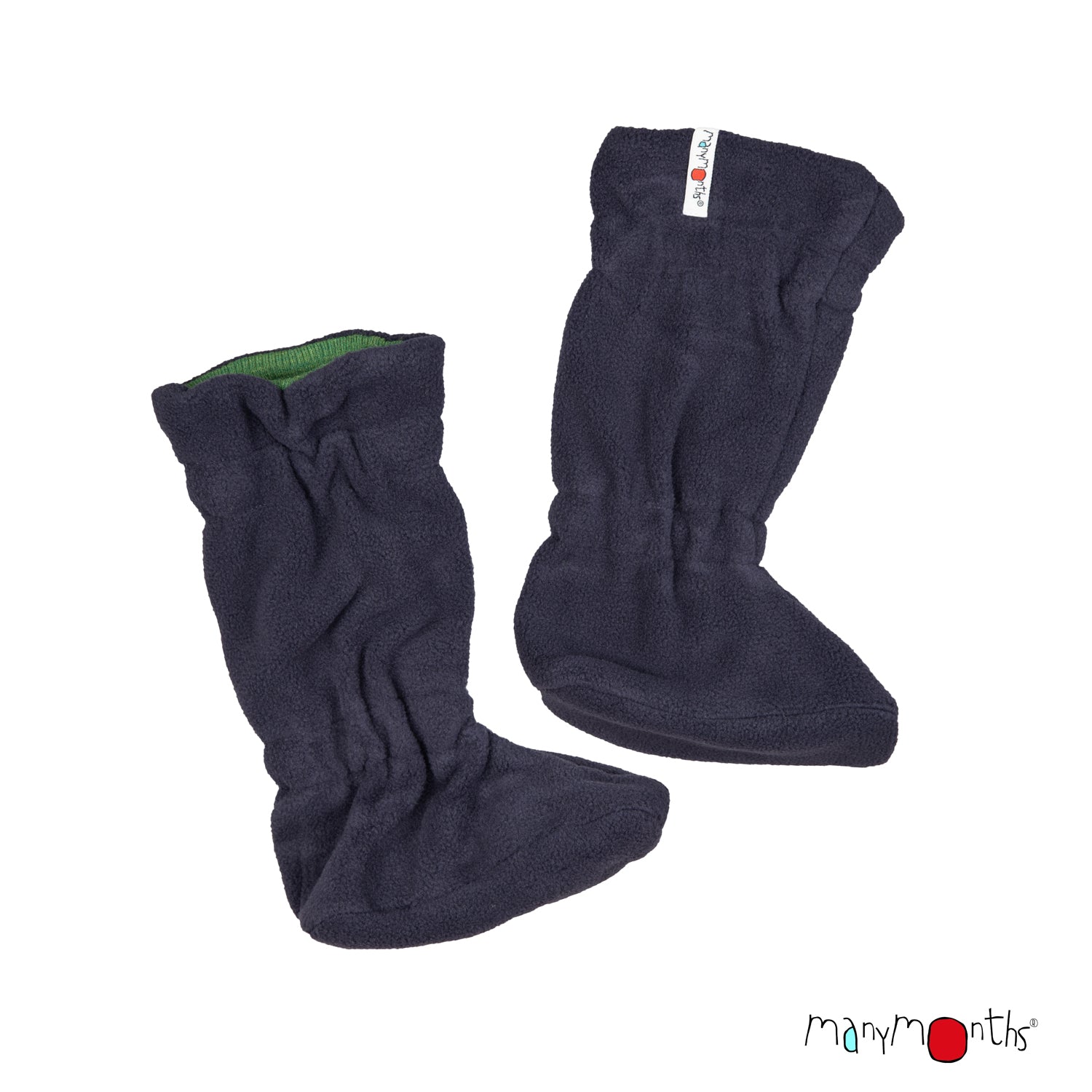 Many Month Winter Booties Forest Floor Green ManyMonths