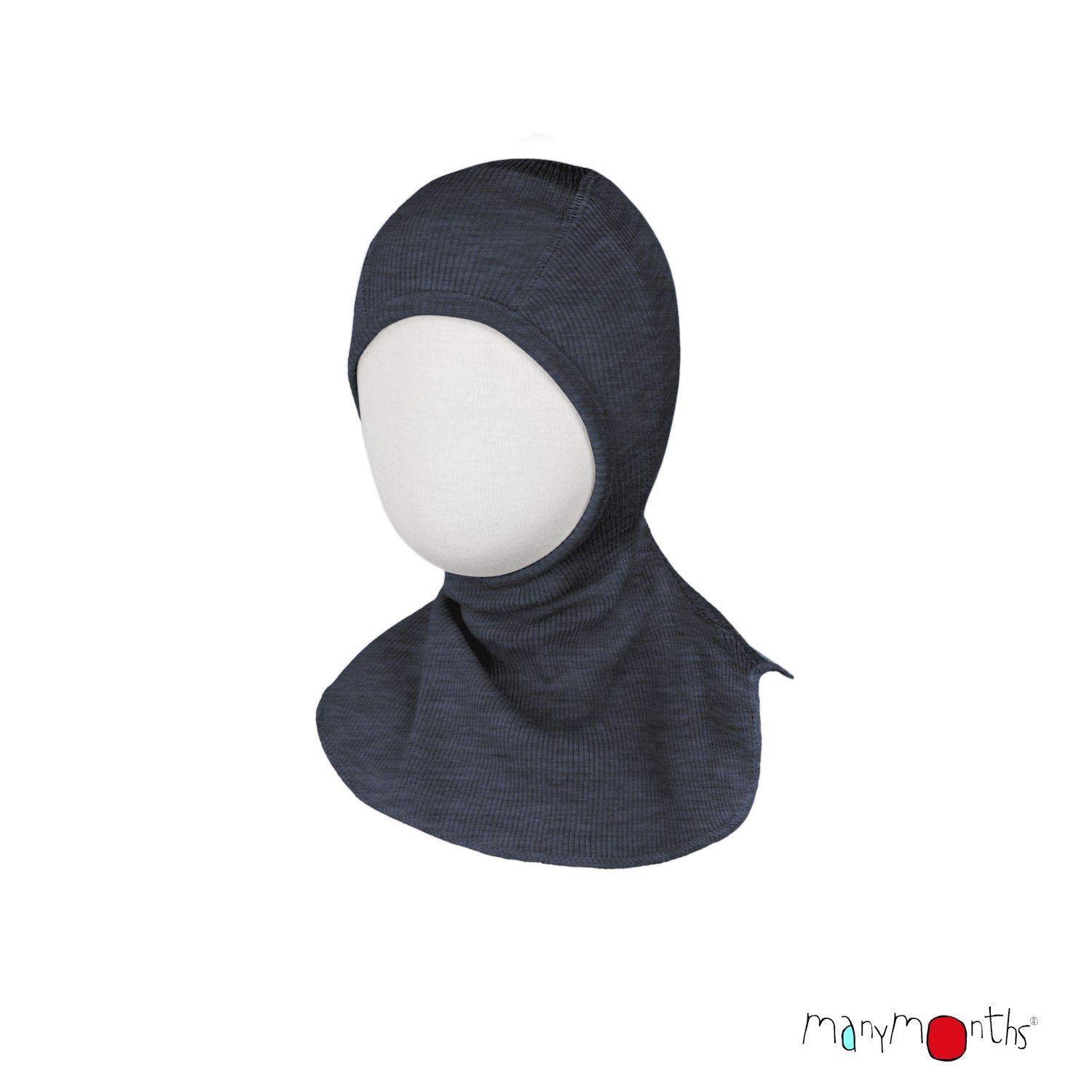 ManyMonths Woolies Elephant Hood - Wintermütze - Polar Winter (dunkelblau) ManyMonths