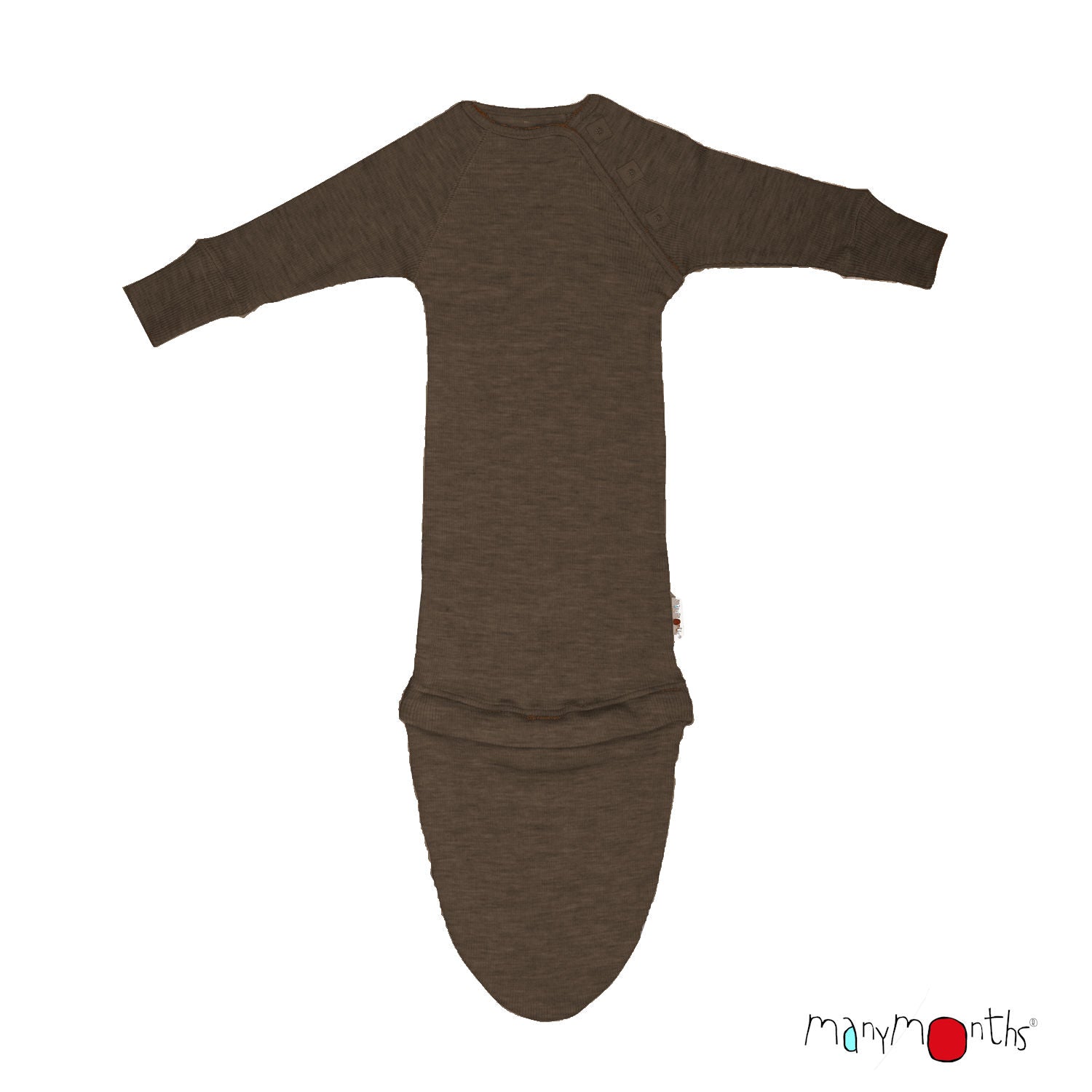 ManyMonths Schlafsack mit Verlängerung - Hippopotamus (Dunkelbraun) ManyMonths