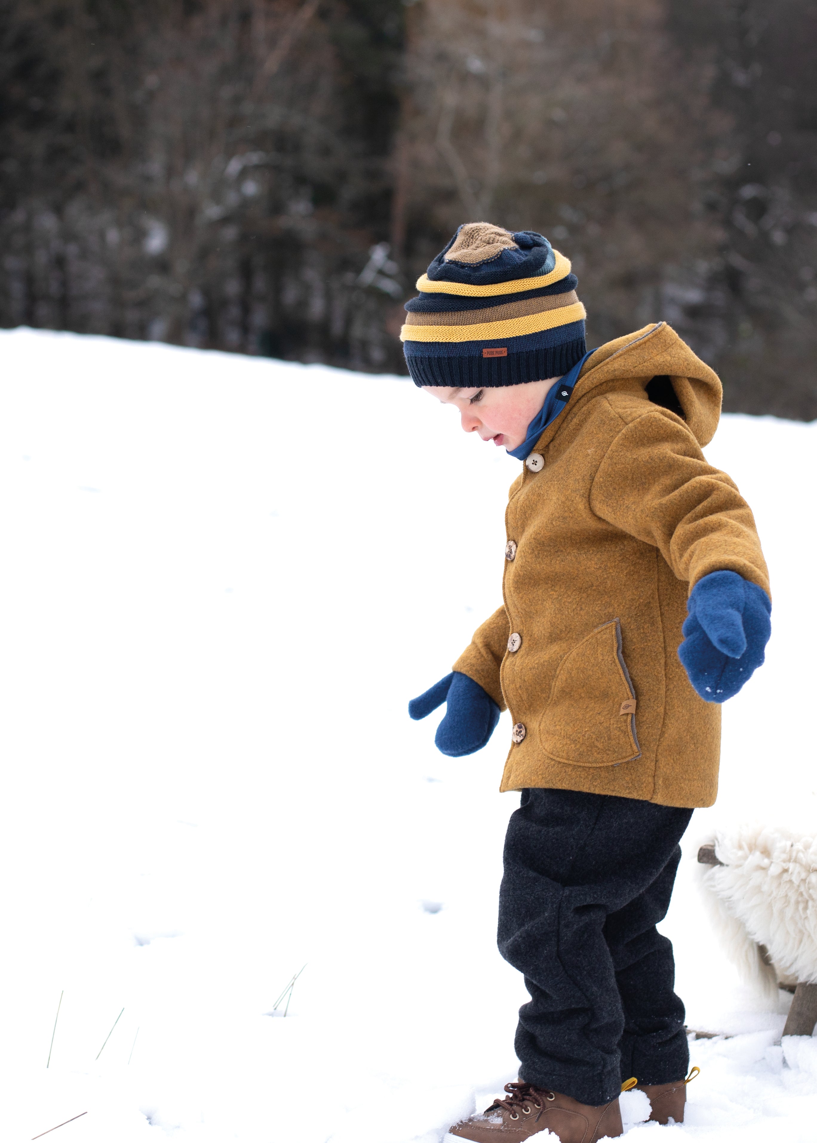 Pure Pure Wollwalk-Hose ohne Träger - grau purepure
