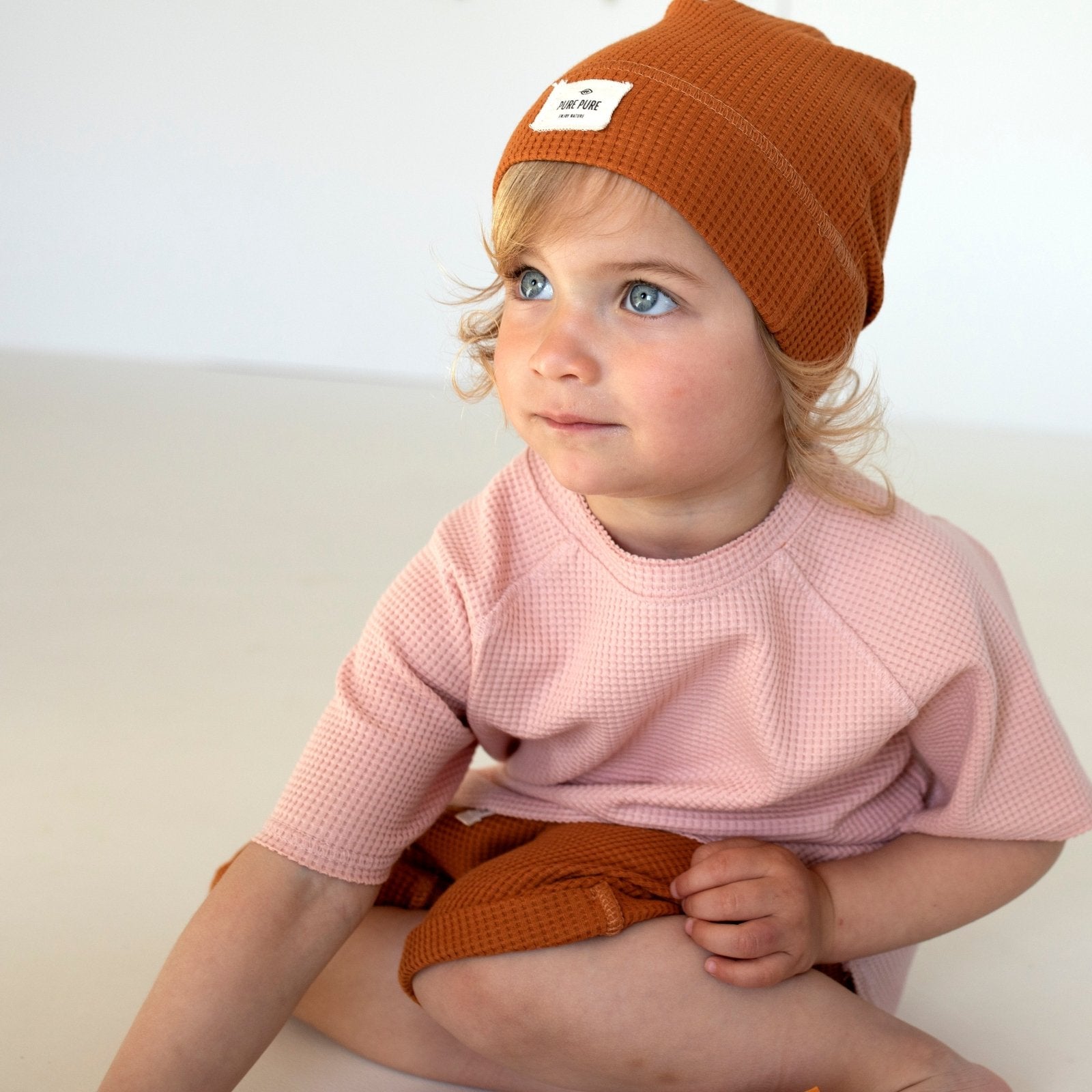 PurePure Waffle T-Shirt - steel-blue purepure