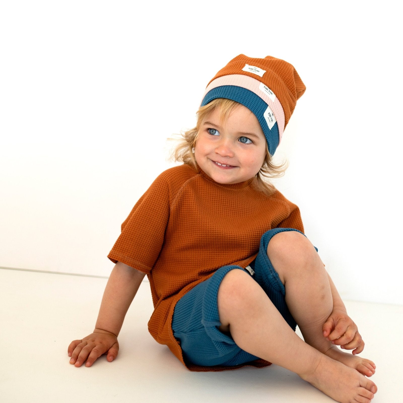 PurePure Waffle T-Shirt - steel-blue purepure