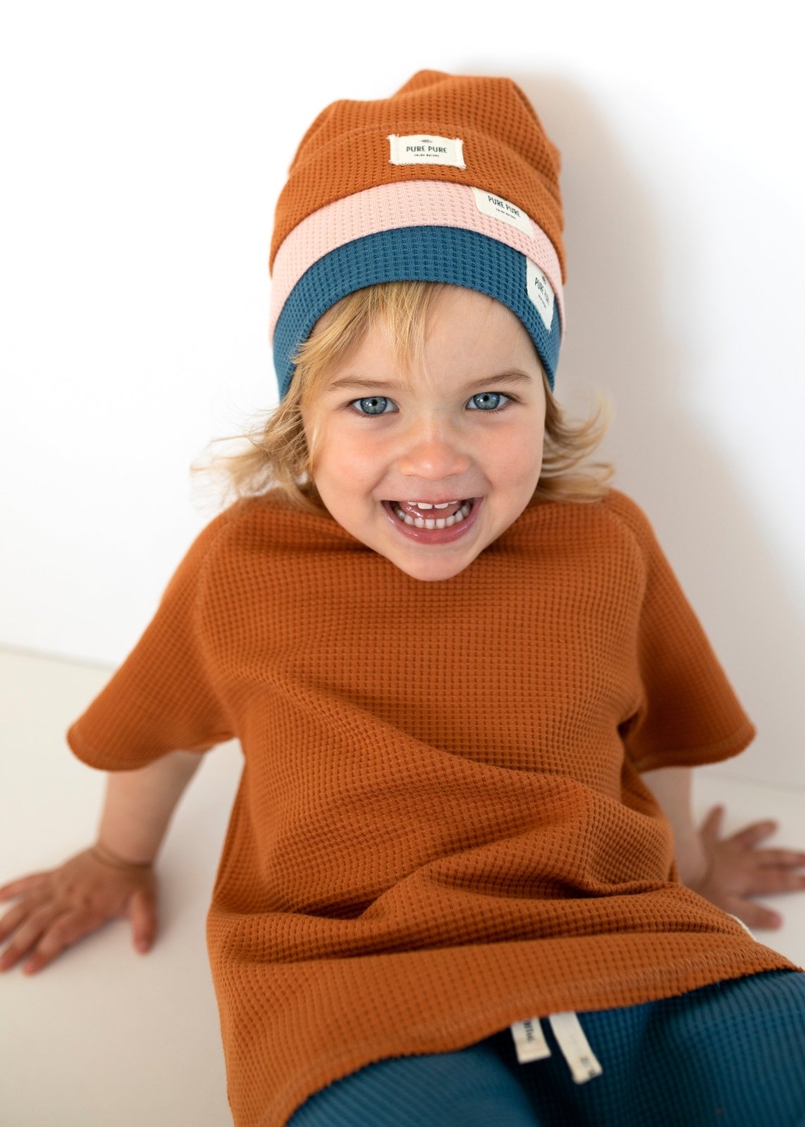 PurePure Waffle T-Shirt - steel-blue purepure