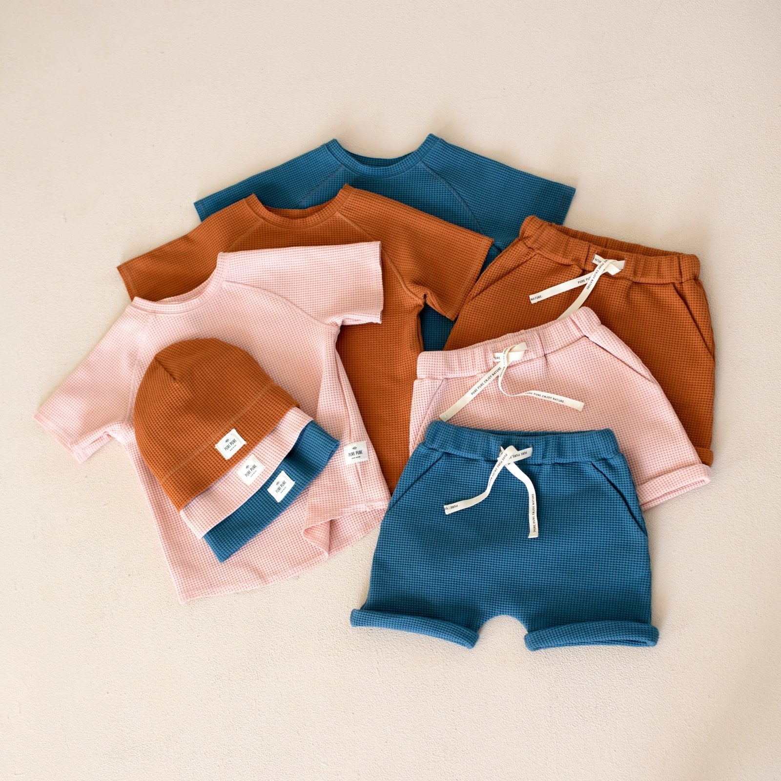 PurePure Waffle T-Shirt - steel-blue purepure