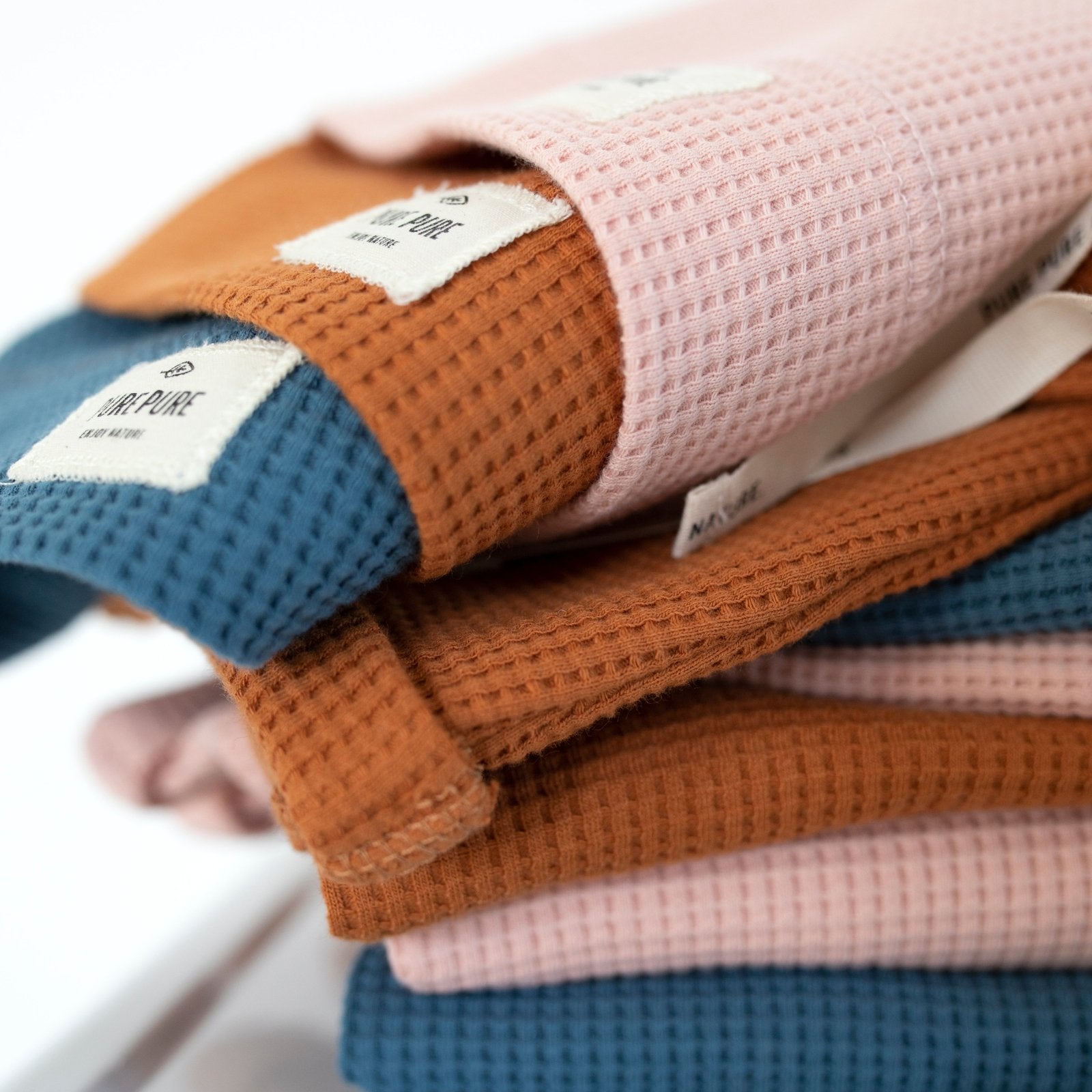 PurePure Waffle T-Shirt - steel-blue purepure