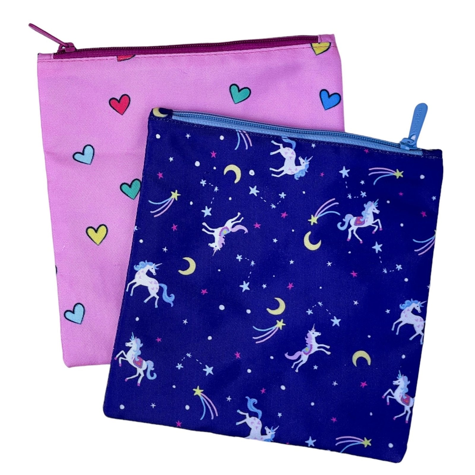 Yumbox Sandwischtasche mit Reissverschluss Doppelpack - Hearts / Unicorn yumbox