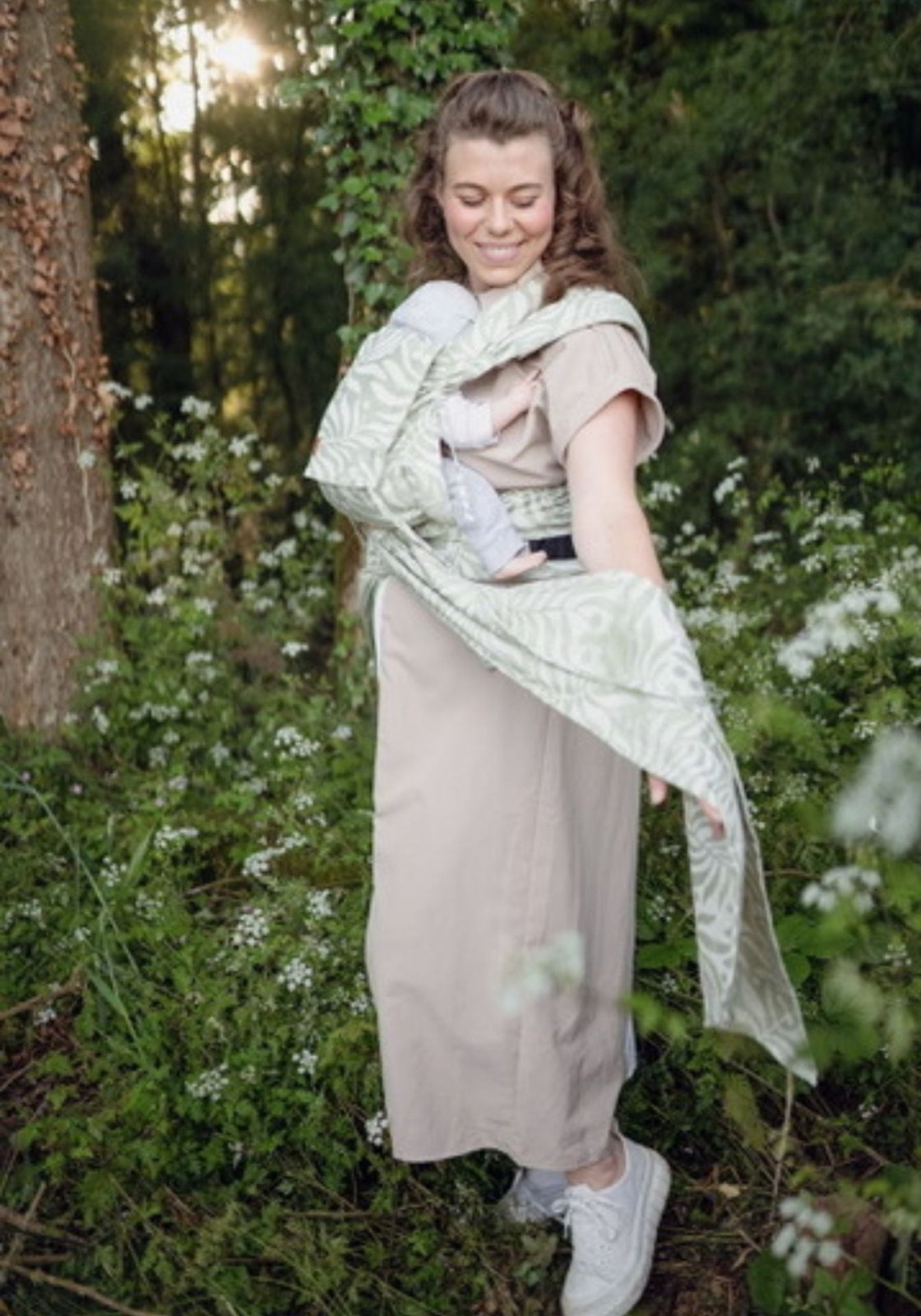Babytrage Wrap Up - Bungi Green Leliba