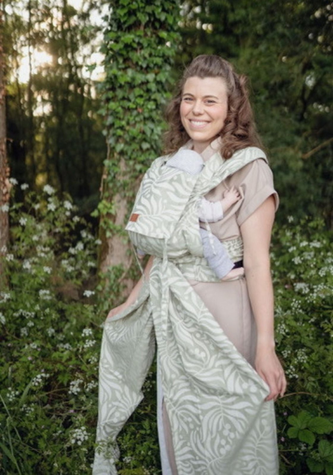 Babytrage Wrap Up - Bungi Green Leliba
