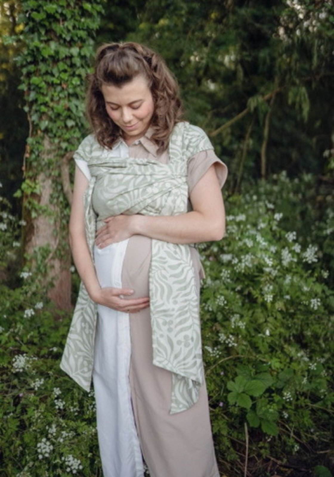 Babytrage Wrap Up - Bungi Green Leliba