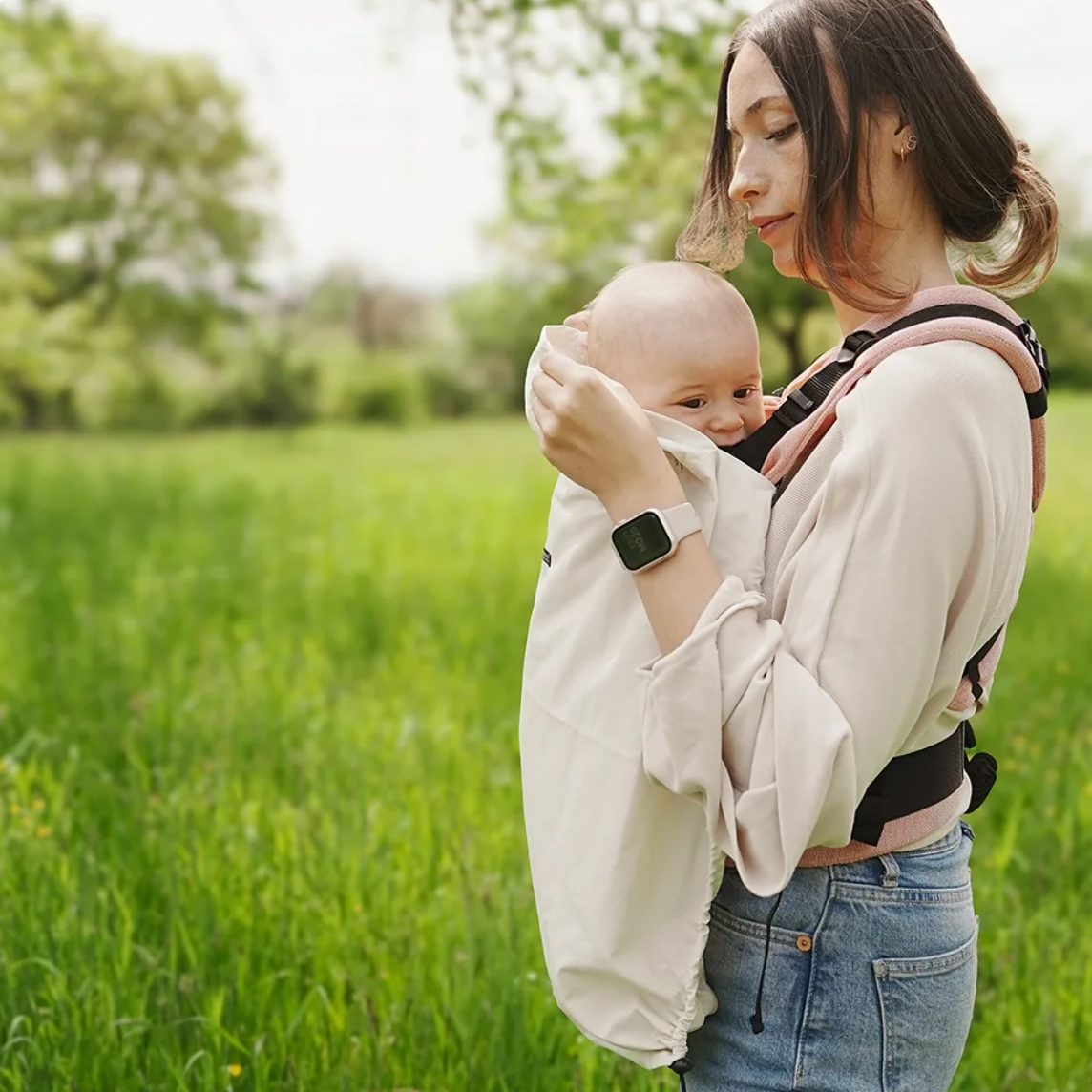 Didymos BabyDos Sun Supplex, UV Cover - ecru Familienbande