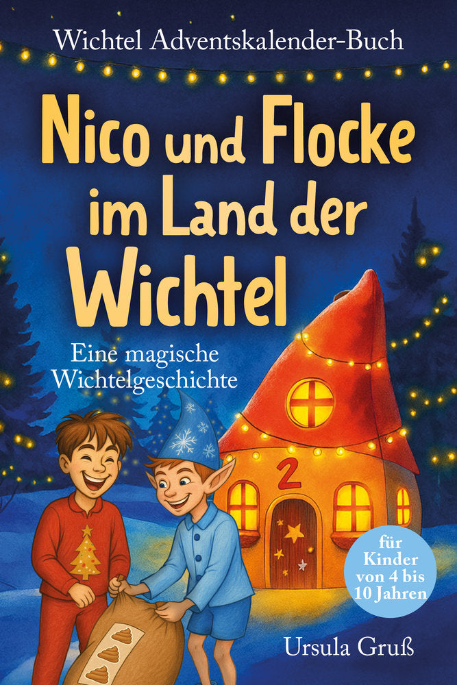 Wichtel-Adventskalender-Buch | Eine magische Wichtelgeschichte für Kinder von 4 bis 10 Jahren | Nico und Flocke im Land der Wichtel Ehrengut Verlag