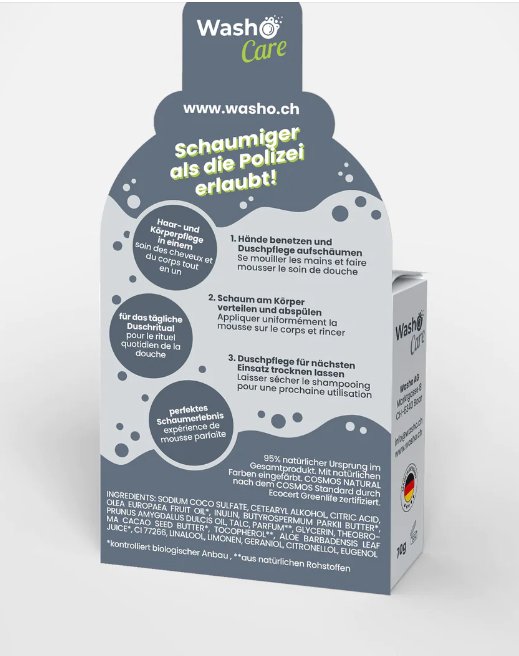 Washo feste Duschpflege 2 in 1 washo
