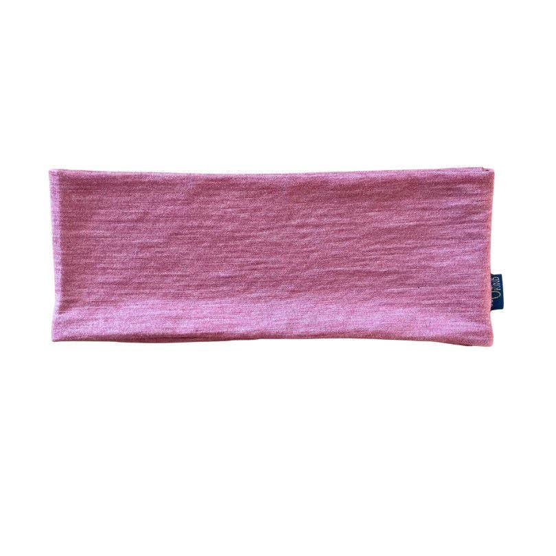 Stirnband rosé, Merinowolle & Seide (bio/GOTS): S Glückskind