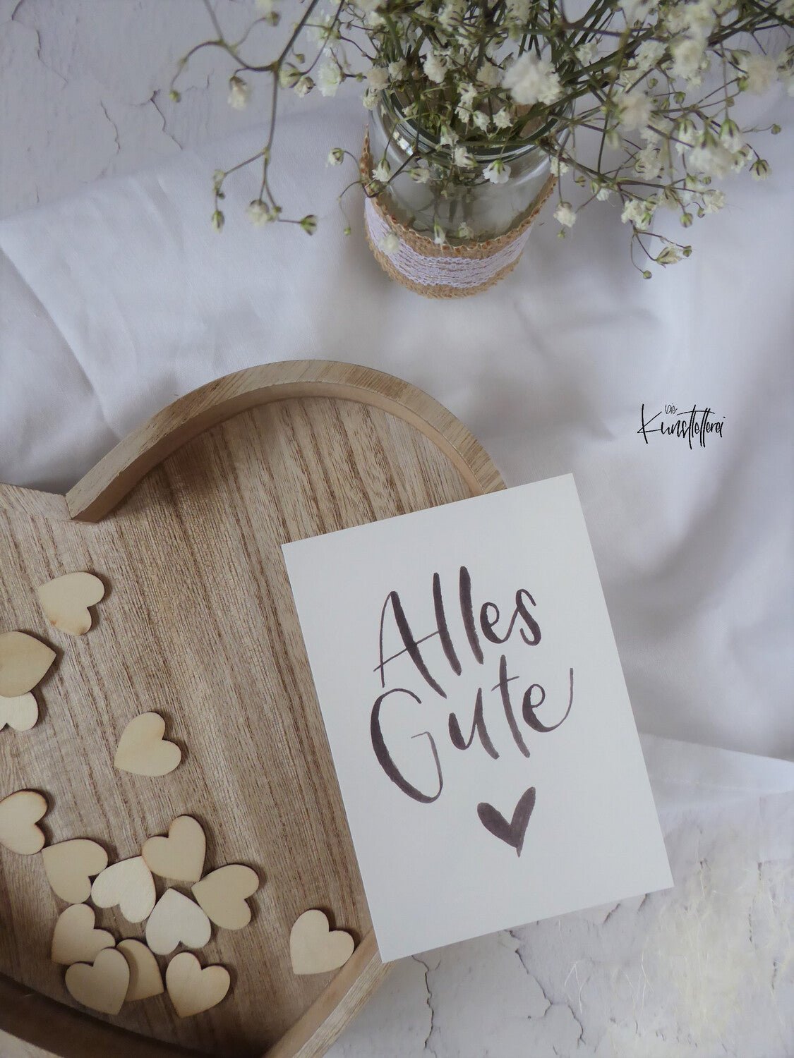 "Alles Gute" Karte die kunstletterei