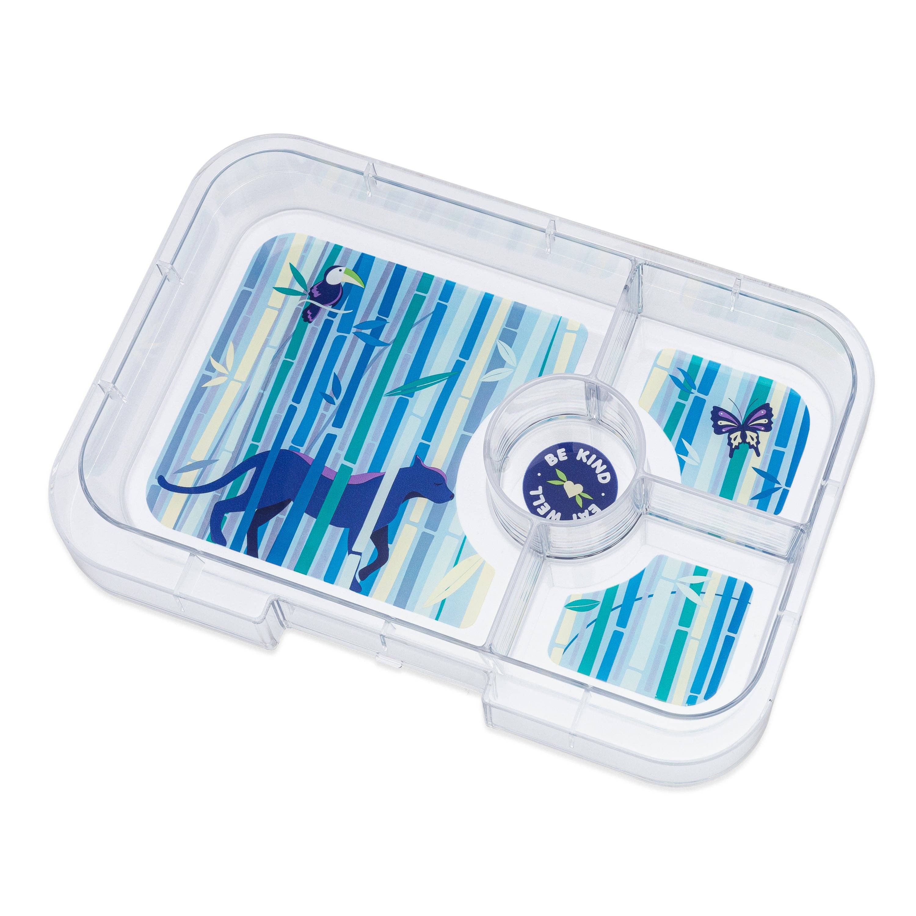 Yumbox Tapas XL Bentobox auslaufsicher mit 4 Unterteilungen - Panther Tray Yumbox
