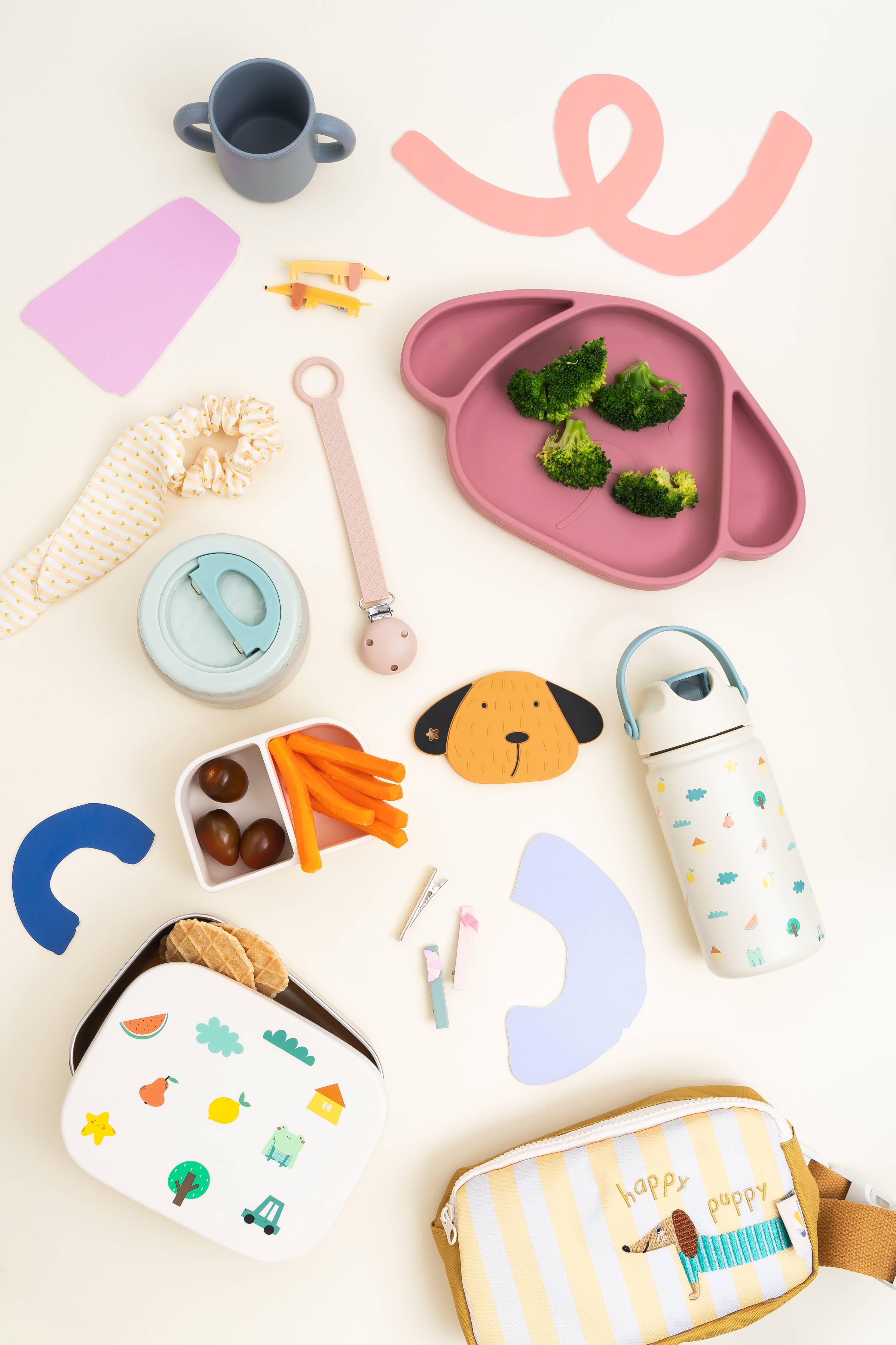 LUNCHBOX AUS EDELSTAHL MIT Fächern FÜR KINDER Teckel the cotton cloud