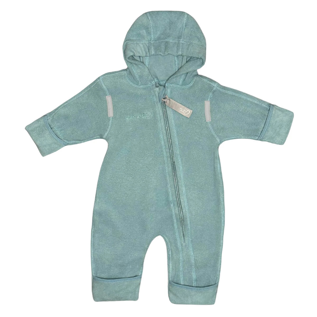Bio-Baumwoll-Fleece-Overall - Polarblau Hoppediz