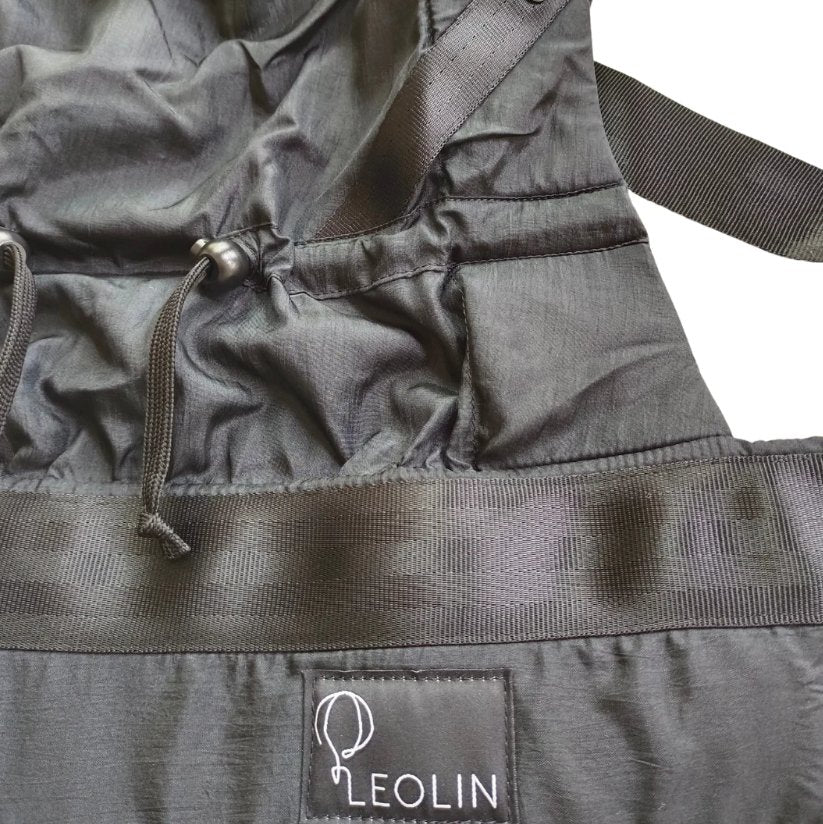 Leolin Maxi Trage aus Fallschirmstoff - Black Leolin