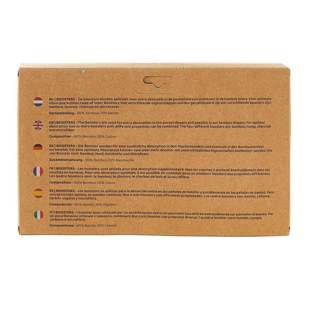 Happy Bear Booster-Set aus Bambus - 4-teilig - Stoffwindeln | wiederverwendbare Windeln HappyBear Diapers