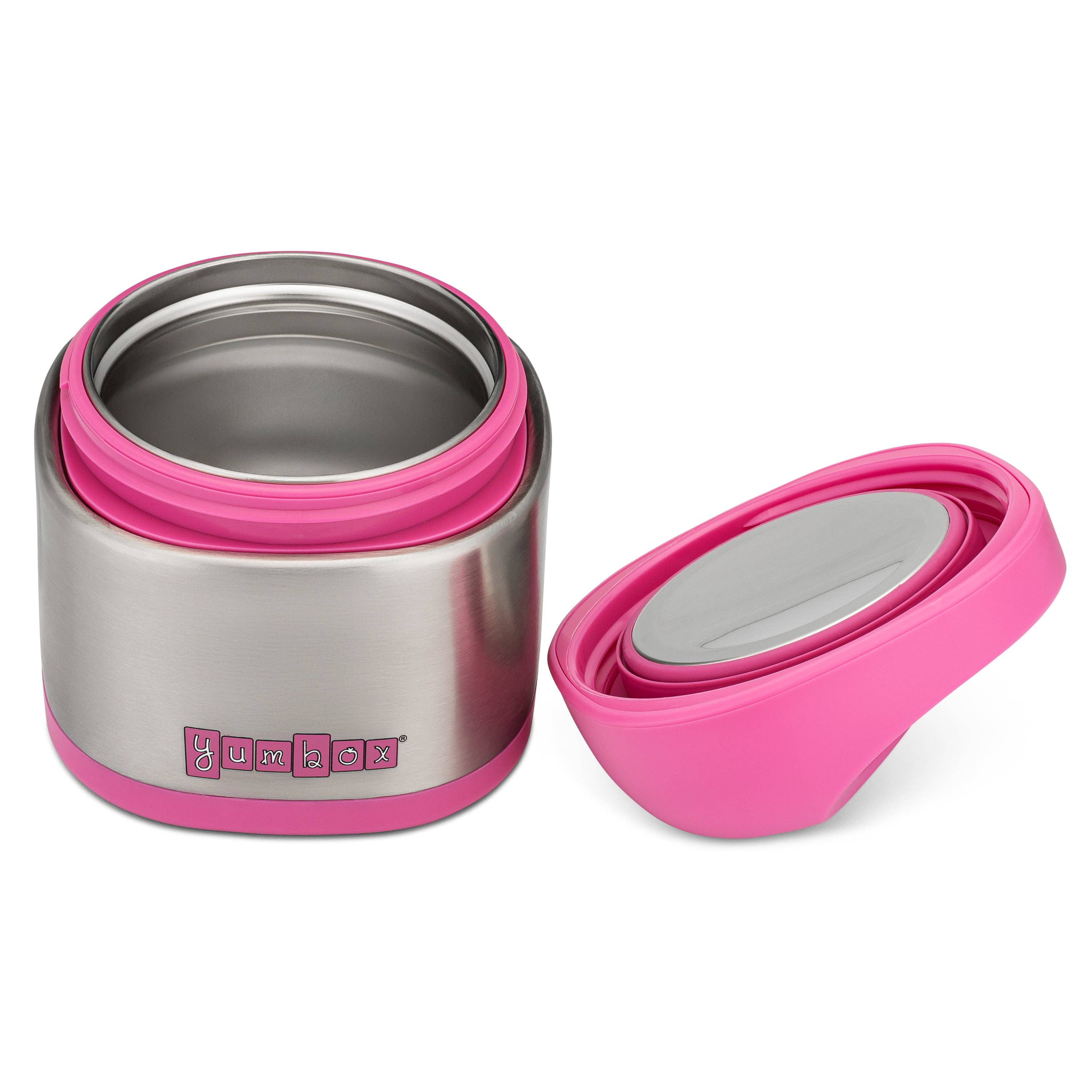 Yumbox Cubi Thermo-Essensbehälter für Kinder - Einfach zu tragen und zu öffnen, 10 oz - Beerenpink Yumbox
