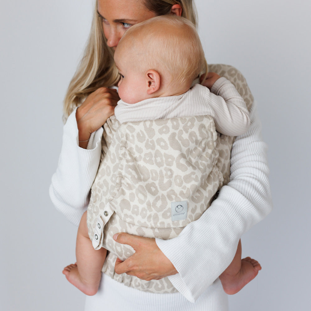 COCOOME® HELIUM - elastische Babytrage Wrapconversion - Leo beige cocoome