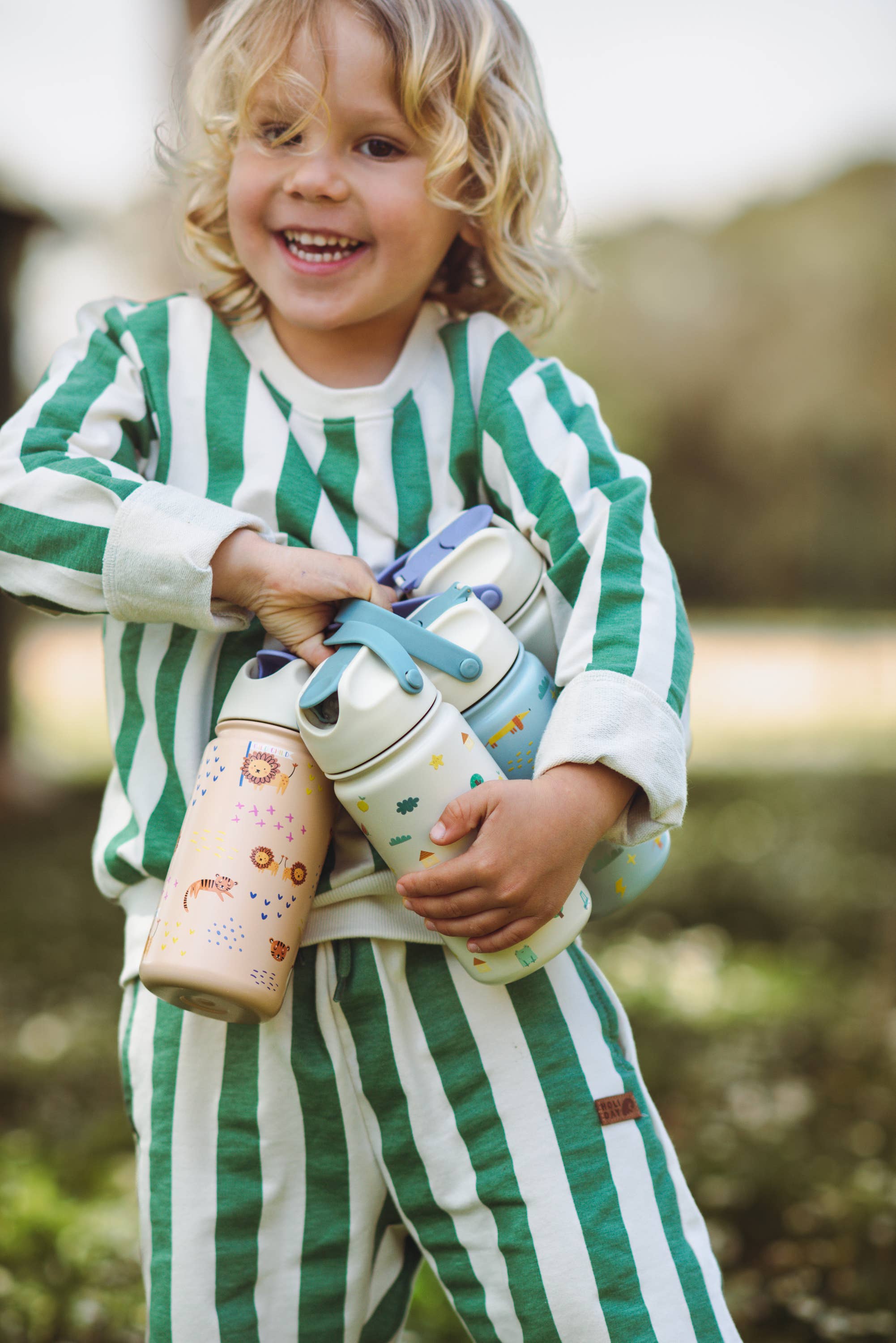Isolierte Origami Kinderflasche aus Edelstahl the cotton cloud