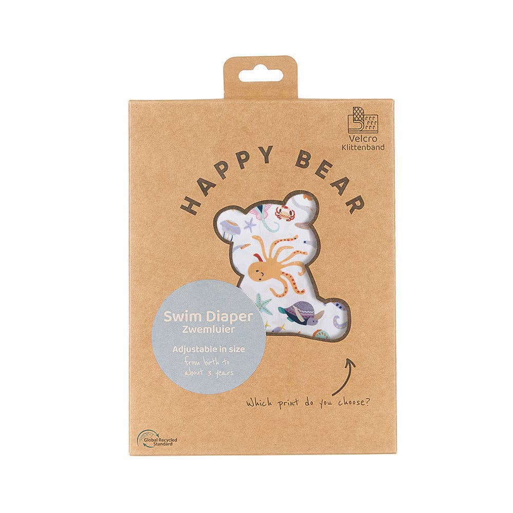 Happy Bear Badewindel mit Klettverschluss | 0-3 Jahre | Einheitsgrösse | Marina HappyBear Diapers