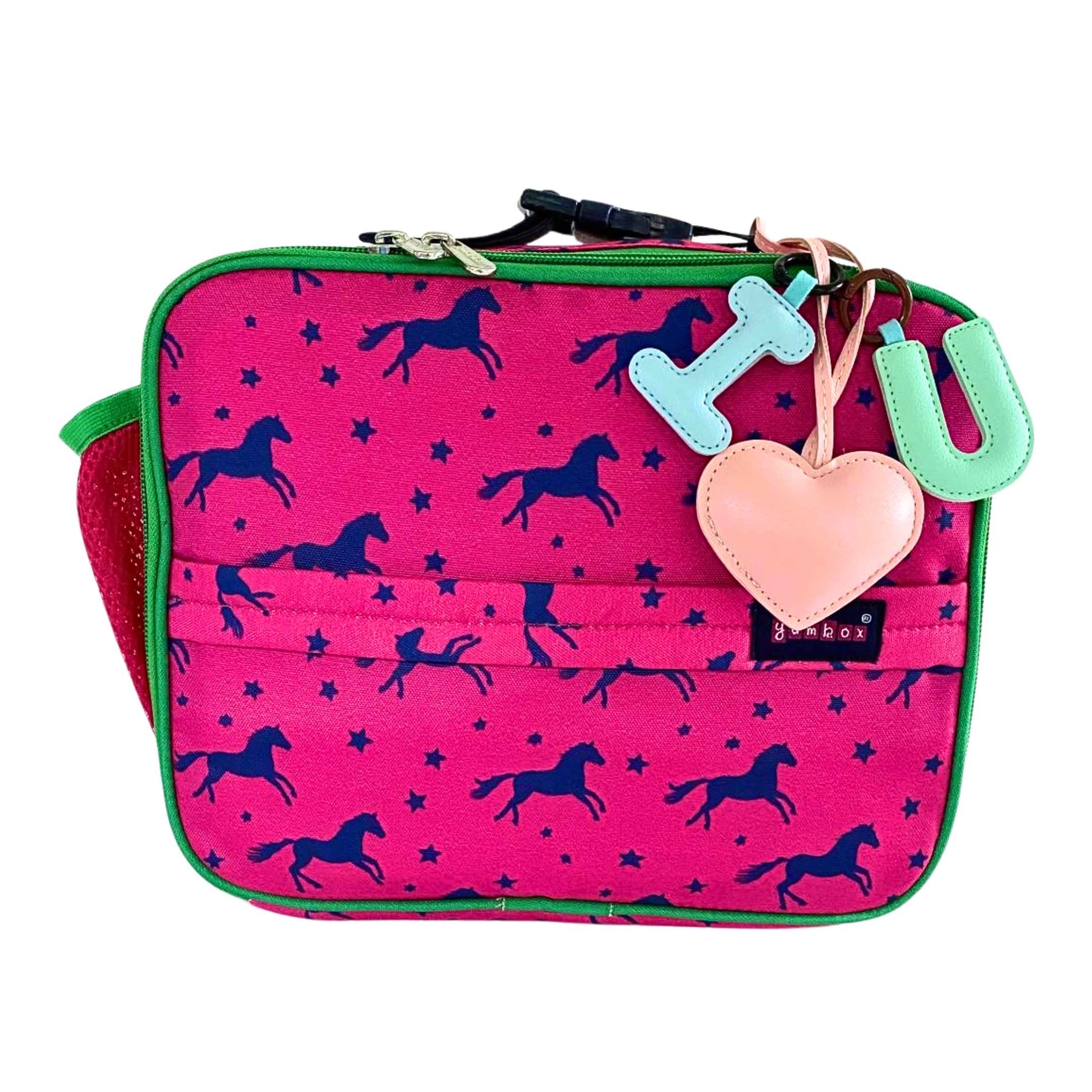 Yumbox Classic Lunch Bag – Isolierte & wasserabweisende Brotdose-Tasche mit 3 Trageoptionen - Pferde Yumbox