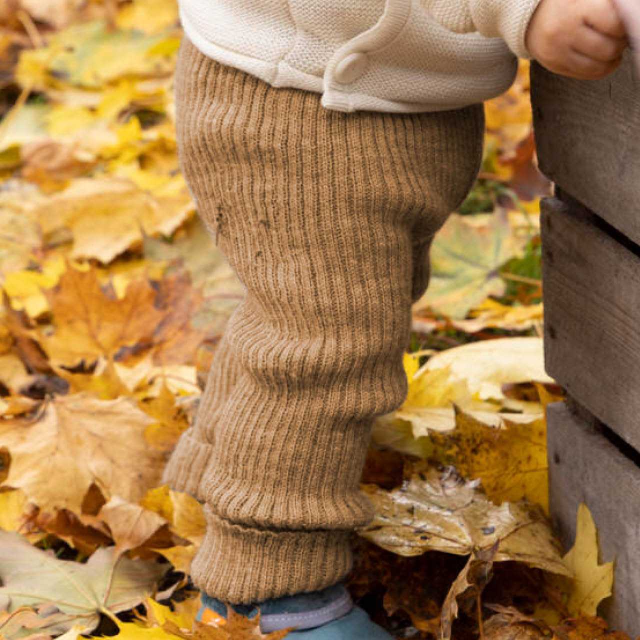 Disana Strick-Leggings - Cassis Disana