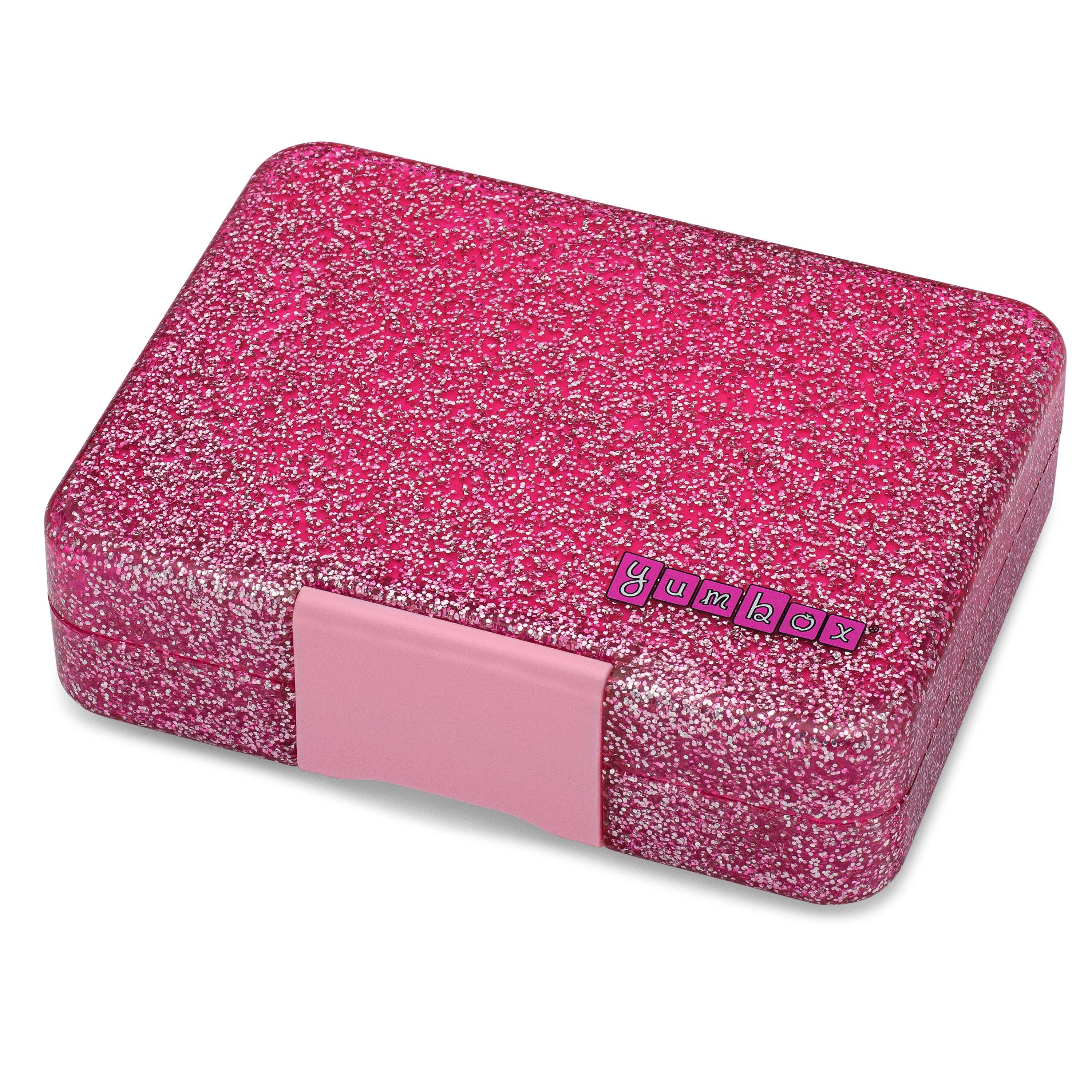 Yumbox Bento-Lunchbox Funkelndes Pink Glitzer - Snack (S) Yumbox
