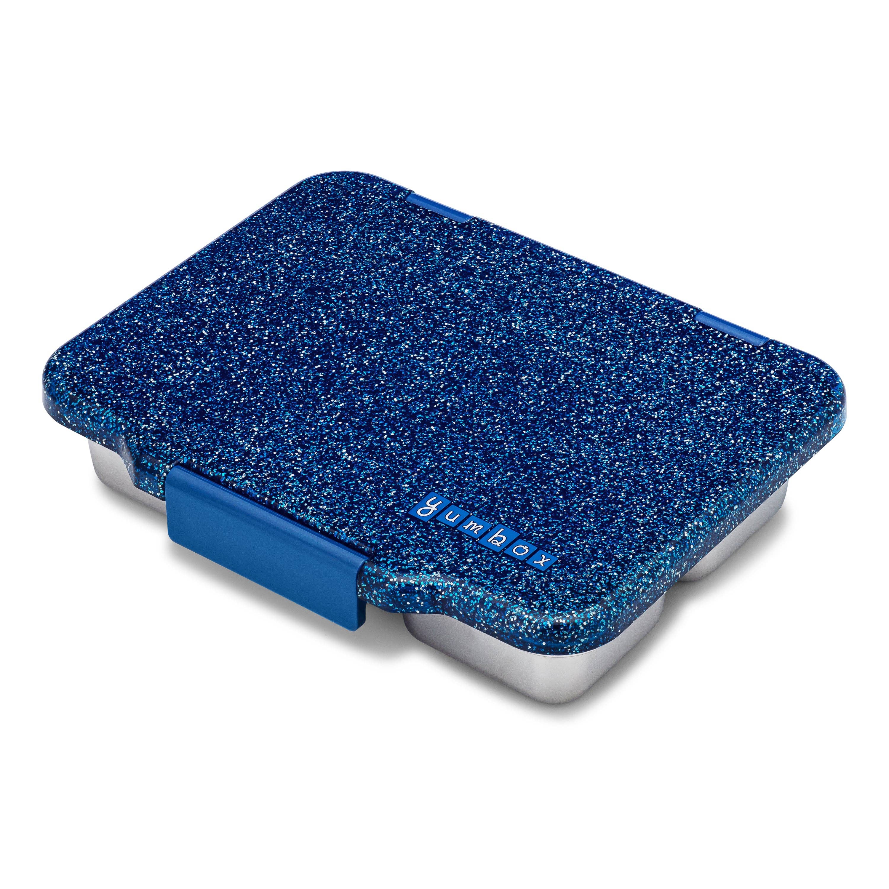 Yumbox Prêt – Auslaufsichere Bento-Box aus Edelstahl - Twilight Blue Glitter Yumbox
