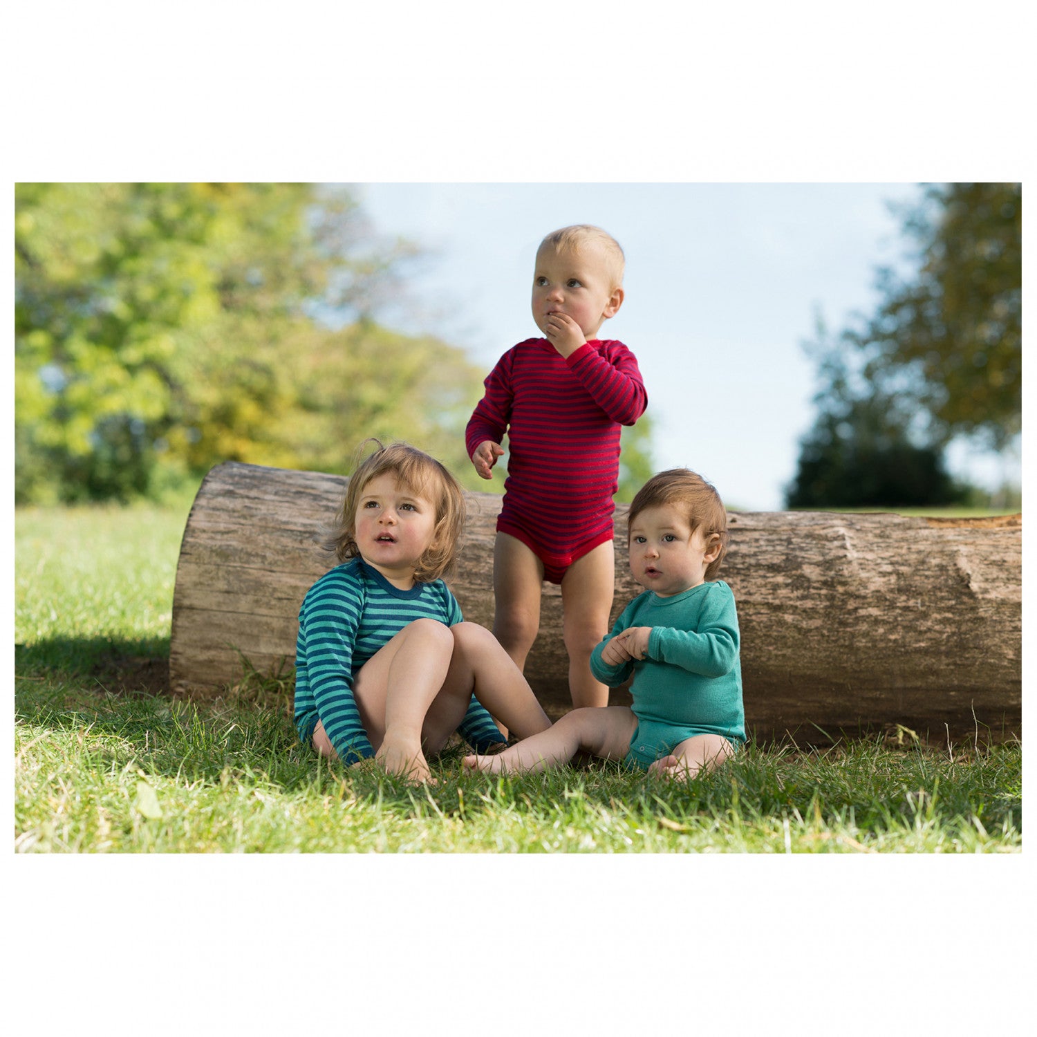 Engel Wolle/Seide-Body langarm - Multicolor Engel