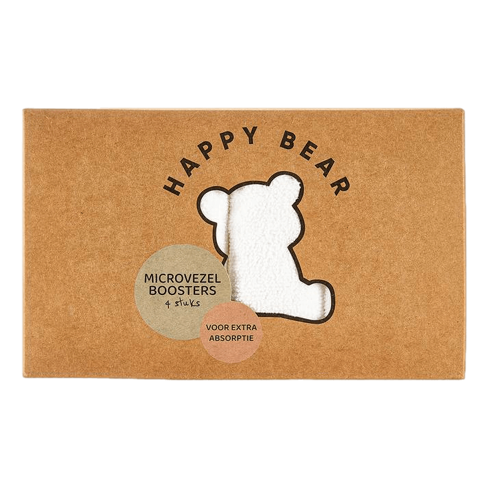 Happy Bear Mikrofaser-Booster-Set - 4-teilig - Stoffwindel | wiederverwendbar HappyBear Diapers