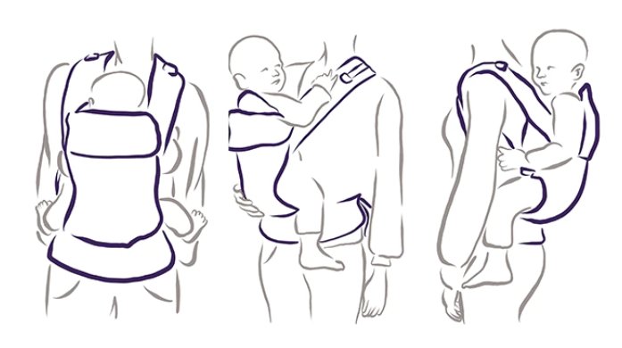 Fidella FLYCLICK -Plus- Chevron grau (Toddler) Fidella