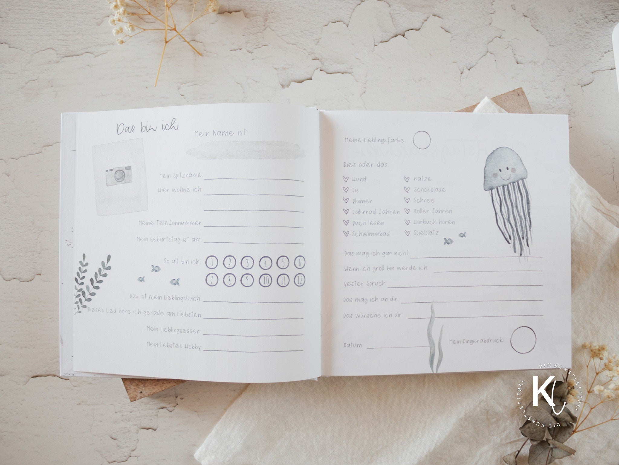 "Meine Freunde" Freundebuch - Kunstletterei Verlag