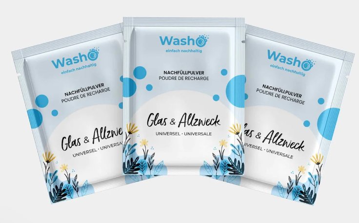Washo Nachfüllpulver - Glas & Allzweck washo