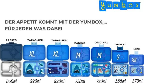 Auslaufsichere Bento-Lunchbox für Kinder - Yumbox Lavande Lila (Einhorn) - Original (M) Yumbox