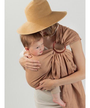 Isara Ring Sling - Caramel Bamboo Linen isara