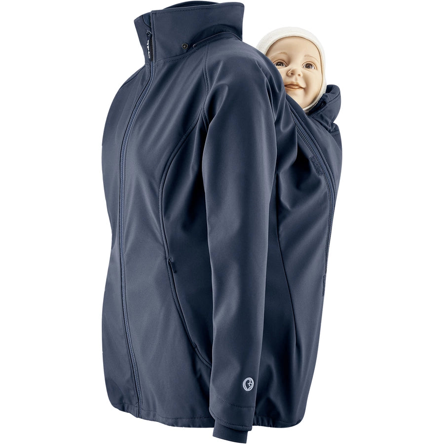 mamalila Softshell Tragejacke Allrounder Schwarz Familienbande