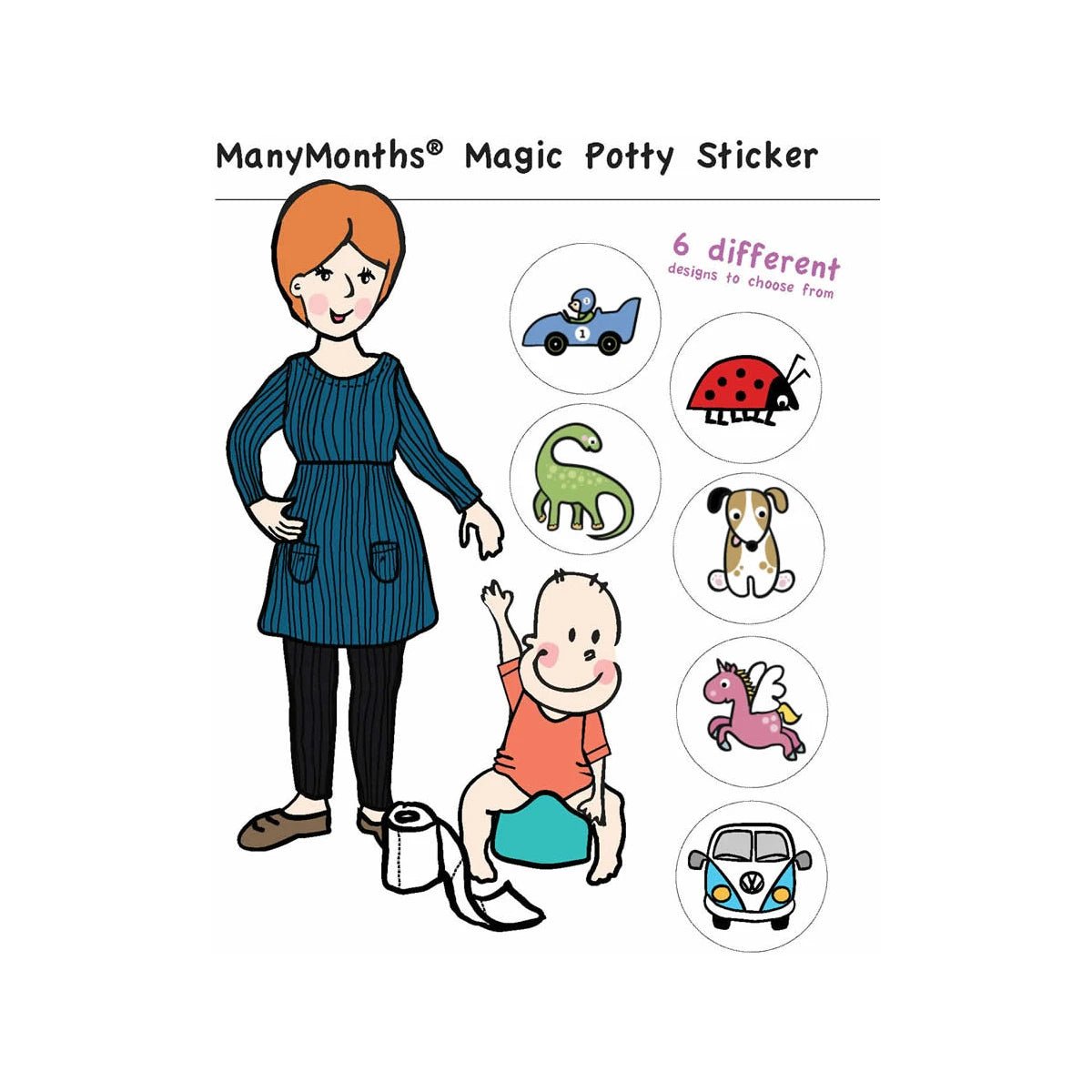 Töpfchen Sticker - Race Car ManyMonths
