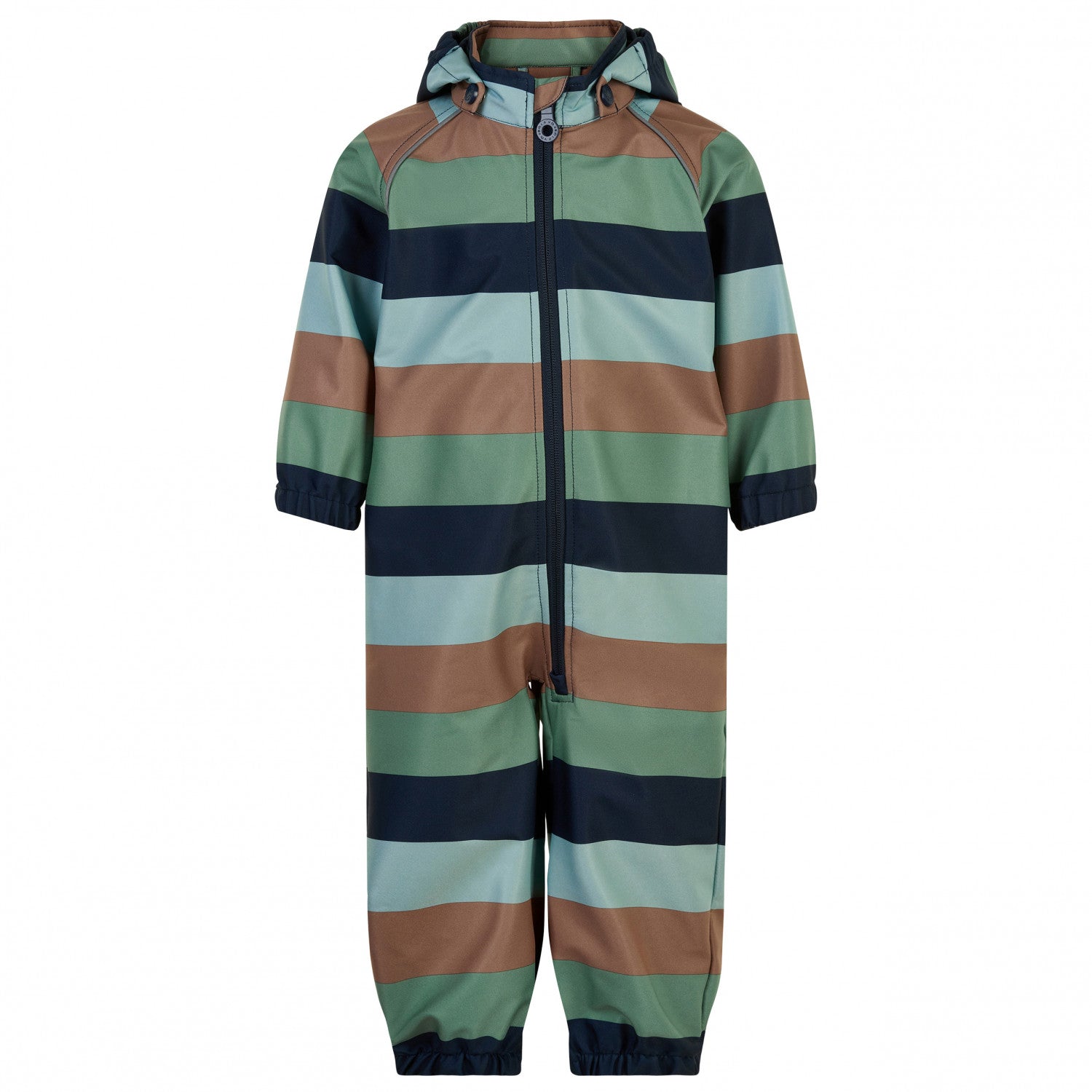 Minymo Softshellanzug / Soft Shell Overall - Blockstreifen grün Minymo