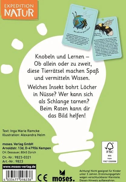 50 wundersame Tierrätsel - Insekten moses