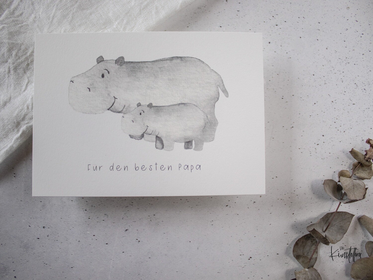 "Für den besten Papa" Karte die kunstletterei