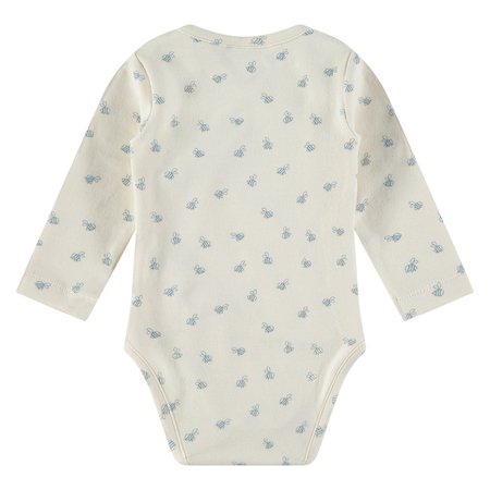 Babyface Langarmbody - Biene smoke blue babyface